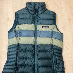 Patagonia Stipe Down Sweater Vest - green/blue